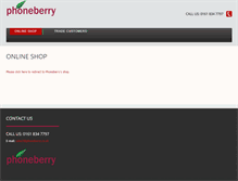 Tablet Screenshot of phoneberry.co.uk